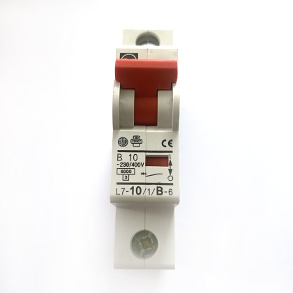 F&G L7-10/1/B-6 B10 10A 10 Amp MCB Circuit Breaker Type B